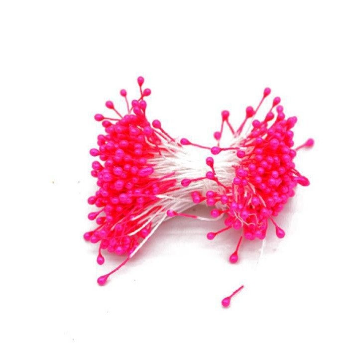 3Mm Cotton Thread Gypsum Pearlescent Flower Core Rose Core Diy Headdress Flower Material Flower Core Hair Accessories Accessories - Image 1